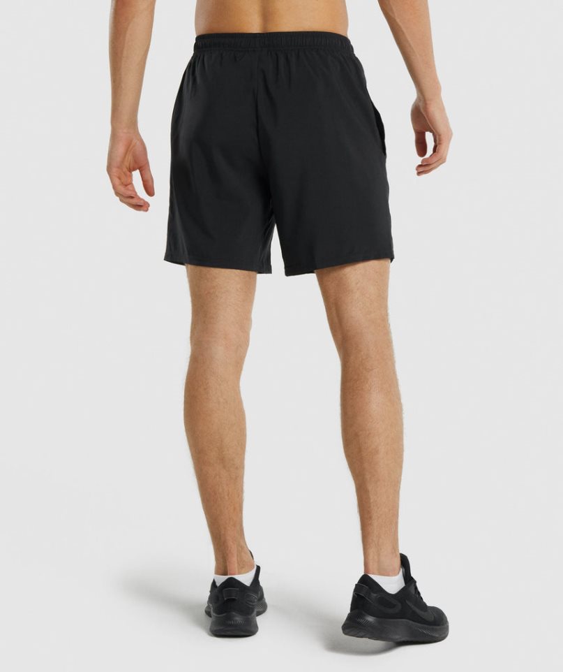 Men's Gymshark Arrival Shorts Black | CA 71N0D6